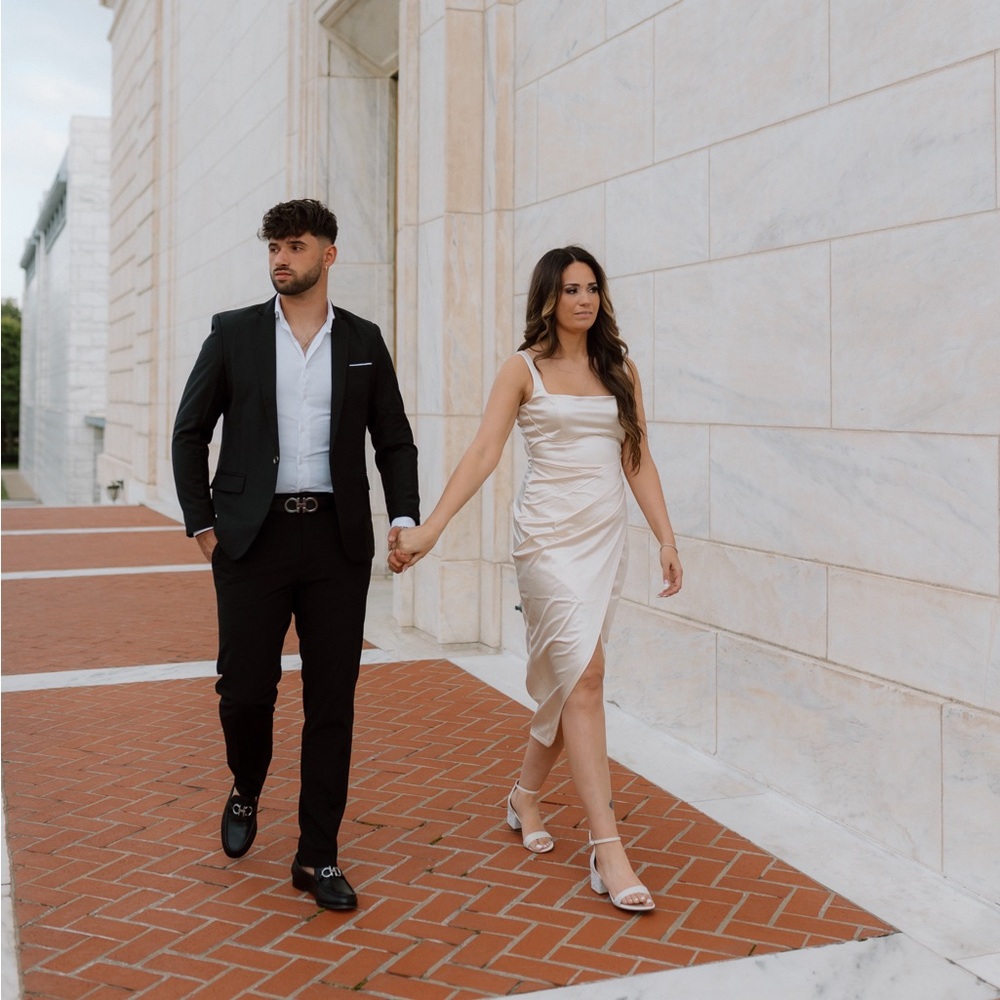 Samantha Formal Satin Midi Dress Windsor